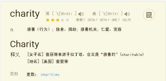 charity什么意思(chari是什么意思)