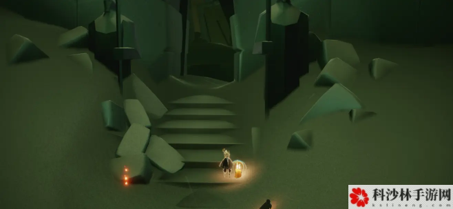 光遇3.17在霞光城上层冥想任务攻略，蜡烛及紫色光芒位置大全[视频][多图]图片9