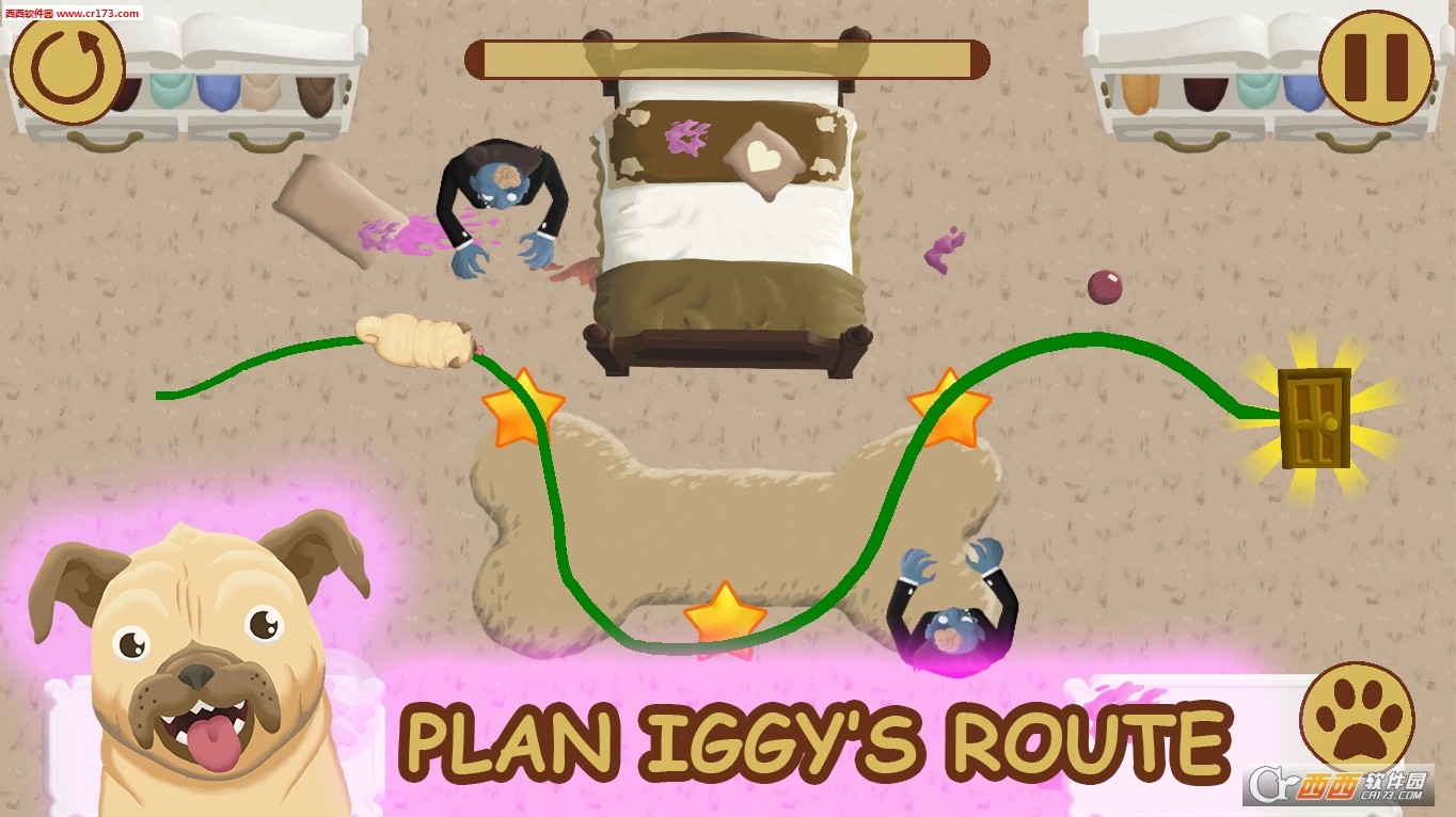 巴哥犬的僵尸大逃亡v4.62-巴哥犬的僵尸大逃亡是一款具有丰富挑战的休闲益智类游戏