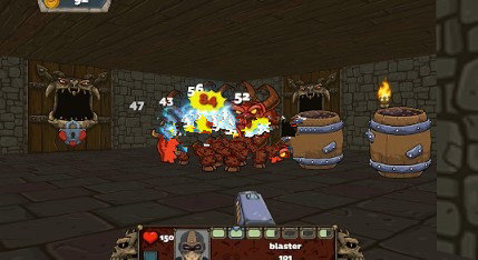 恶魔爆炸v3.35-恶魔爆炸游戏中以暗沉的地下城风格设计为背景