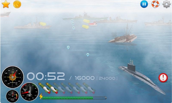 无声潜艇v7.19-无声潜艇是一款紧张刺激的休闲益智类游戏