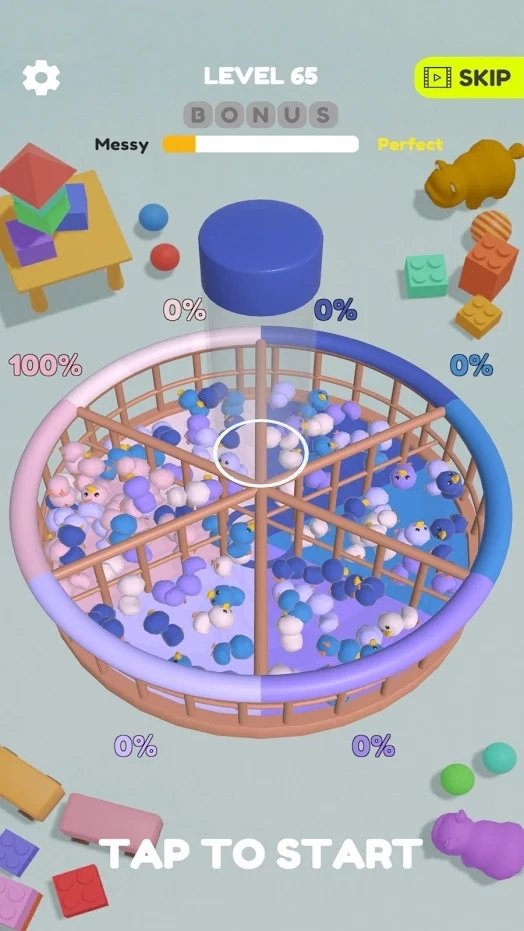 动物捡起来v3.18-动物捡起来玩家需要将不同颜色的小动物放置在指定的位置上