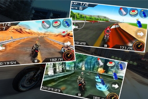 摩托飞车3Dv9.24-摩托飞车3D是一款紧张刺激的赛车竞速类游戏
