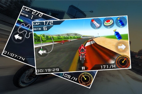 摩托飞车3Dv9.24-摩托飞车3D是一款紧张刺激的赛车竞速类游戏