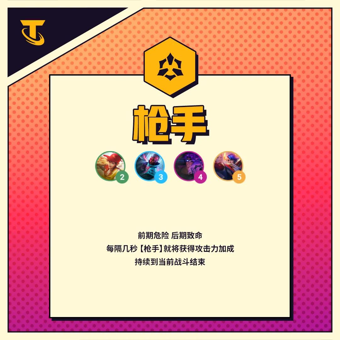 《金铲铲之战》枪手羁绊效果