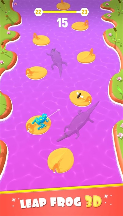 跳跃青蛙v9.36-跳跃青蛙玩家将控制一只可爱的青蛙在水上平台中跳跃前进