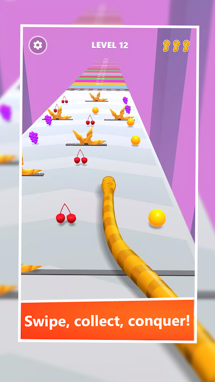 超级蛇竞速跑v2.15-超级蛇竞速跑游戏中巧妙地设置了吃豆机制