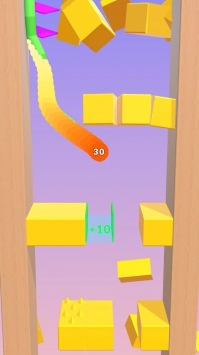 下坠的蛇v6.89-下坠的蛇玩家需要掌控自己的蛇在不断下坠的过程中避开各种障碍物