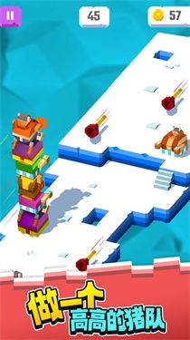 捣蛋猪小猪叠高高v3.33-捣蛋猪小猪叠高高玩家需要通过在不同地形上叠放小猪来达到指定高度