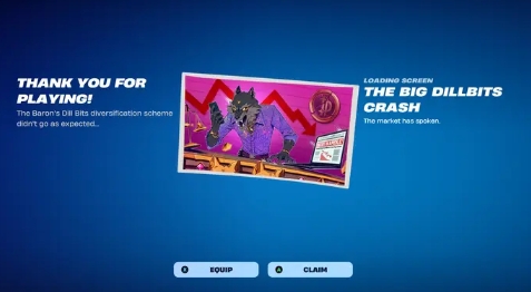 《堡垒之夜》将赠送“股市崩溃”主题加载界面：快来看看如何领取这份“另类福利”！