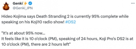 《死亡搁浅2》当前开发进度达到了95%：玩家的期待值已经拉满，就等“开箱”了！