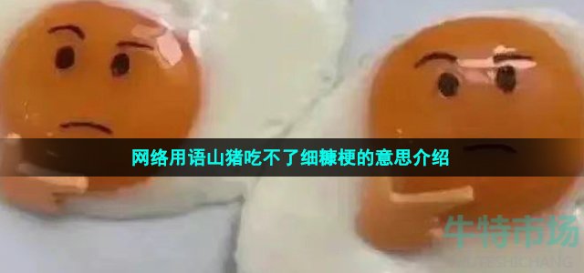 山猪吃不了细糠是什么意思-网络用语山猪吃不了细糠梗的意思介绍