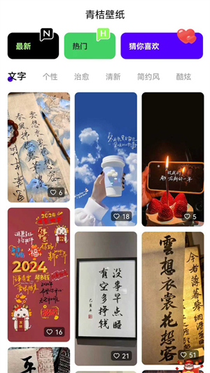 青桔壁纸破解版免费下载-青桔壁纸手机app最新版下载 1.0.0