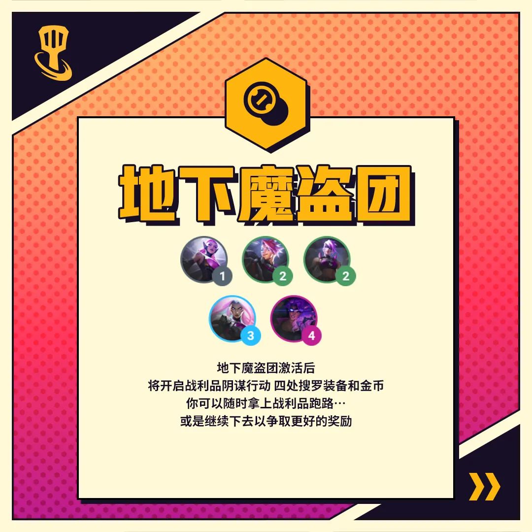 《金铲铲之战》地下魔盗团羁绊效果