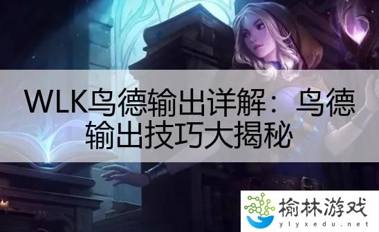 WLK鸟德输出详解：鸟德输出技巧大揭秘