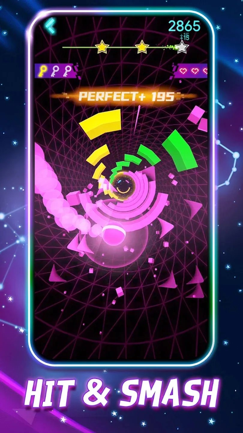 梦幻圆圈冲刺v3.54-梦幻圆圈冲刺玩家将迎来一场无与伦比的冲刺和粉碎音乐节拍的冒险