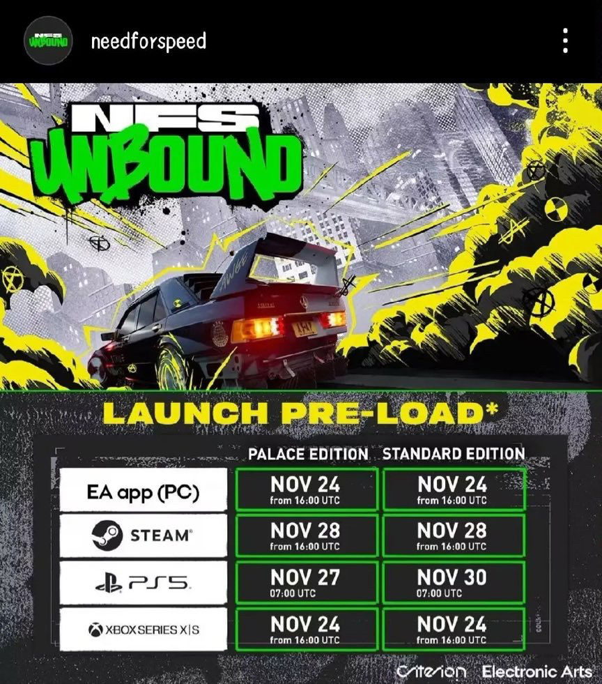 《极品飞车22：不羁》新实机视频泄露，时长超30分钟