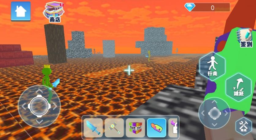 火柴人vS沙盒世界v9.55-火柴人VS沙盒世界游戏是一款独具特色的开放世界冒险游戏