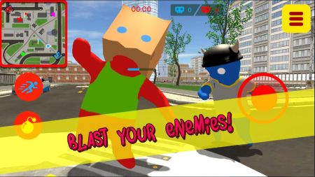 摔跤大乱斗v8.11-摔跤大乱斗游戏中的主角是搞笑橡皮人