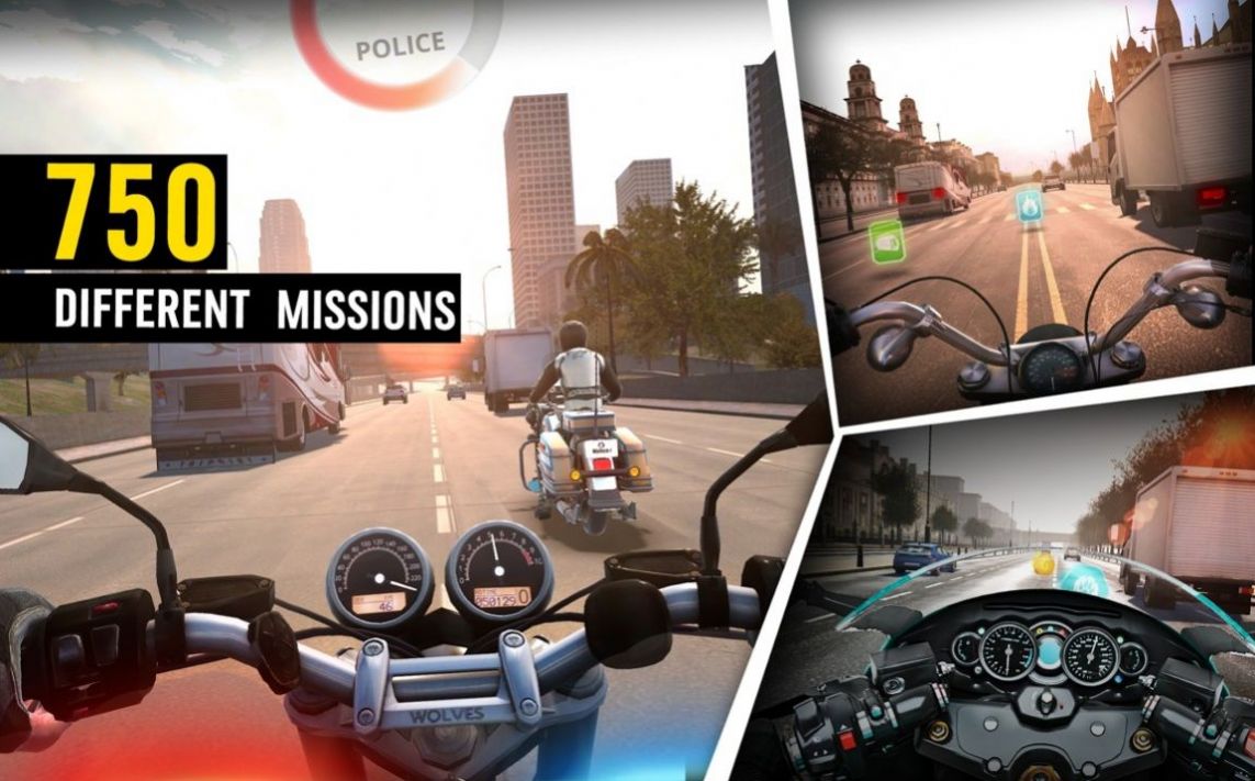 极限摩托车司机v5.30-极限摩托车司机是一款十分刺激的赛车模拟驾驶类游戏