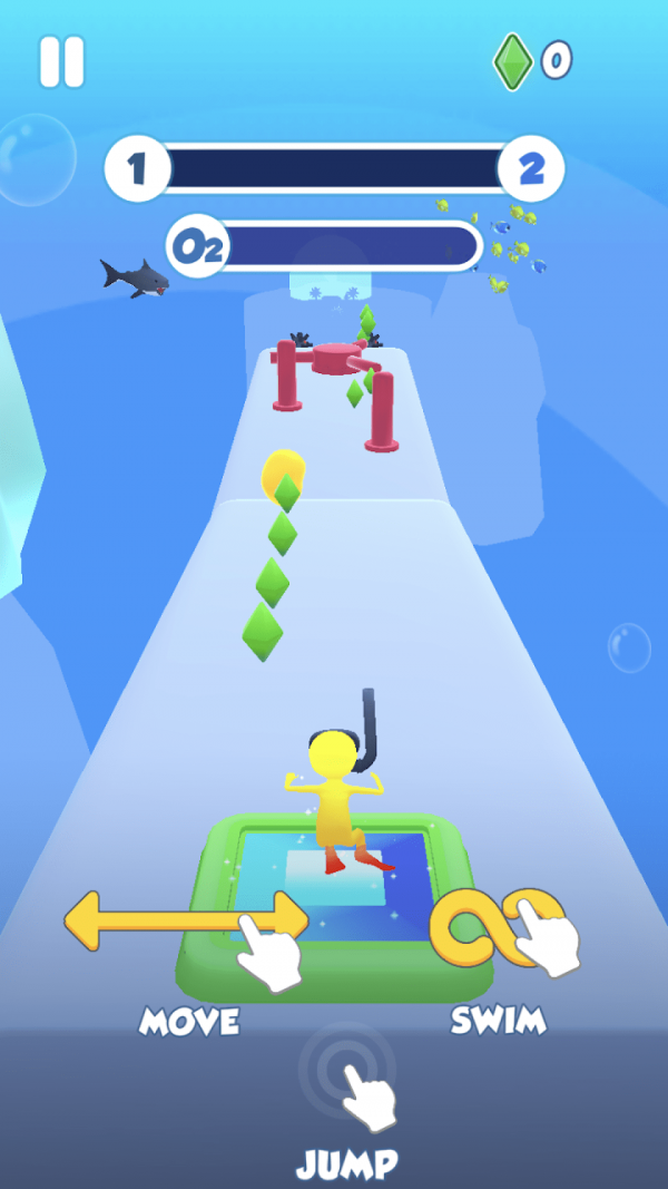 潜水员冲冲冲v5.68-潜水员冲冲冲玩家将扮演一名勇敢的水下冒险家