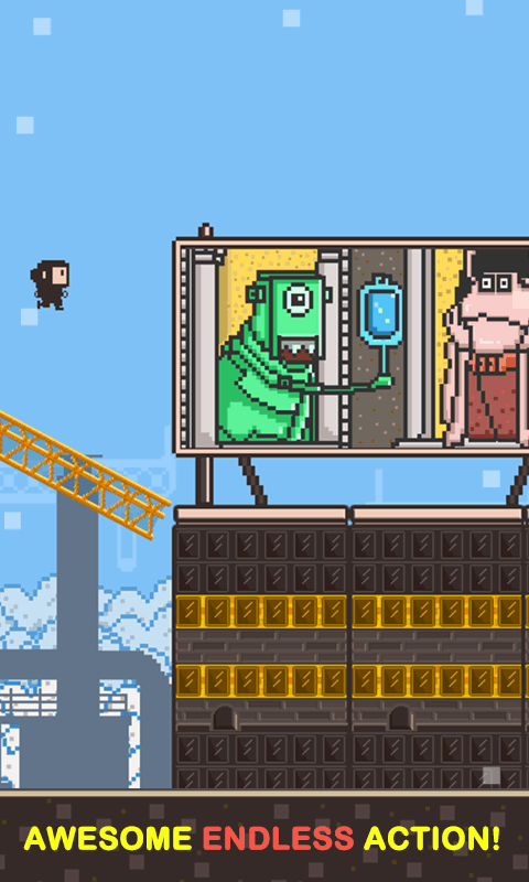 跑跑像素人v4.89-跑跑像素人让玩家在像素化的屋顶世界中体验飞檐走壁的刺激感受